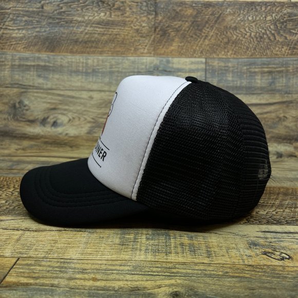 Doggie Diner Mens Trucker Hat Black Snapback 1960s Vintage Logo Baseball Cap - Picture 4 of 8